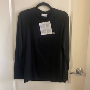 Lacoste NWT black long sleeve